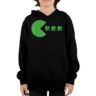 St Patricks Day Clovers Funny Boys Girls Kids St Patrick Youth Hoodie | Seseable CA