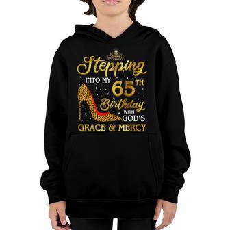 Stepping Into My 65Th Birthday Gift Girls Women 65 Year Old Youth Hoodie - Thegiftio UK