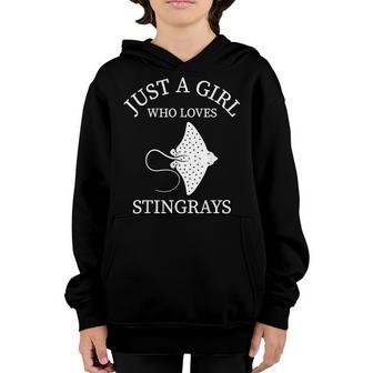 Stingray Lover Just A Girl Who Loves Stingrays Youth Hoodie - Thegiftio UK