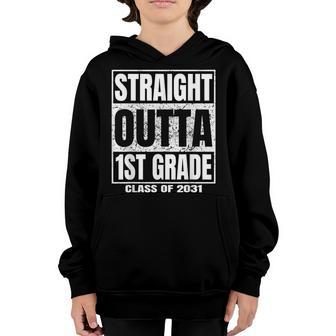 Straight Outta 1St Grade Graduation Gifts 2031 First Grade Youth Hoodie - Thegiftio UK