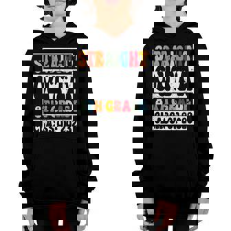 Straight Outta 8Th Grade Class Of 2023 Senior Graduation Youth Hoodie - Thegiftio UK