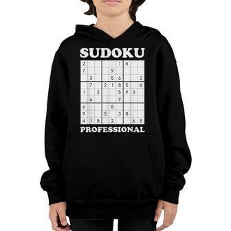 Sudoku Puzzle Game Lover Graphic Youth Hoodie - Seseable