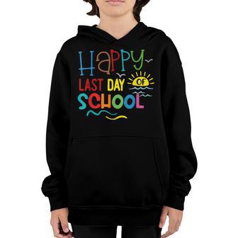 Summer Happy Last Day Of School Cute Happy Last Day Kids Youth Hoodie - Thegiftio UK