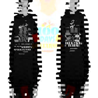 Supply For Student 100Th Day Of Learning 100 Days Of School Youth Hoodie - Thegiftio