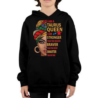Taurus Queen Birthday Gift For Girls Taurus Zodiac Youth Hoodie - Seseable