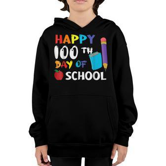 Teacher Student Happy 100Th Days 100 Days Of School Youth Hoodie - Seseable