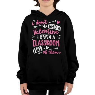 Teacher Valentines Day Funny Classroom School Women Men Youth Hoodie - Thegiftio UK