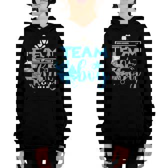 Team Boy Gender Reveal Party Baby Party Gender Reveal Youth Hoodie | Mazezy