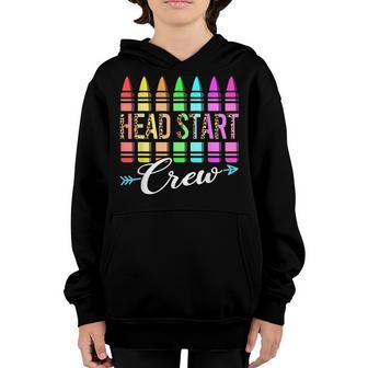 Team Head Start Crew Back To School Crayons Kids Teacher Youth Hoodie - Thegiftio UK