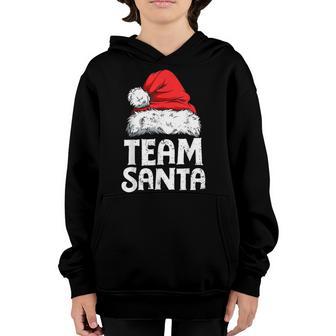 Team Santa Christmas Squad Family Matching Pajamas Boys Men V3 Youth Hoodie - Thegiftio UK