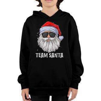 Team Santa Christmas Squad Family Pajamas Boys Men Kids Youth Hoodie - Thegiftio UK