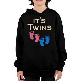 Team Twins - A Girl And A Boy - Gender Reveal & Baby Shower Youth Hoodie - Thegiftio UK