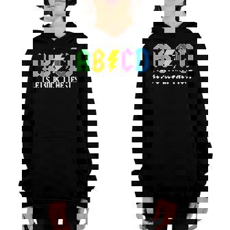 Test Day Kids Back To School Cute Vintage Abcd Rock The Test Youth Hoodie | Mazezy