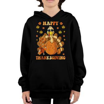 Thanksgiving Day Turkey Thankful Men Women Boys V2 Youth Hoodie - Thegiftio UK