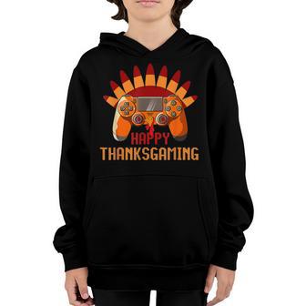 Thanksgiving Gamer Turkey Gaming Controller Kids Boys Men V3 Youth Hoodie - Thegiftio UK