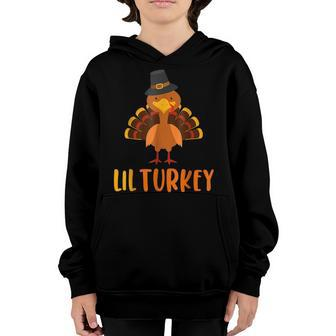 Thanksgiving Kids Cute Lil Turkey Toddler Boys Thanksgiving V2 Youth Hoodie - Thegiftio UK