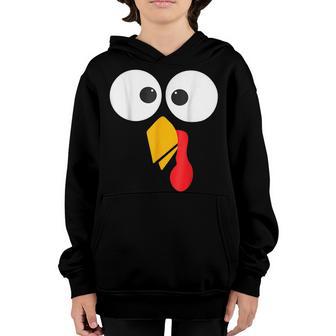 Thanksgiving Turkey Face Matching Family Costume Cute Kids V3 Youth Hoodie - Thegiftio UK