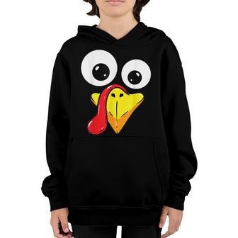Thanksgiving Turkey Face Matching Family Costume Kids Youth Hoodie - Thegiftio UK