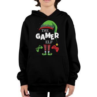 The Gamer Elf Controller Christmas Youth Hoodie - Thegiftio UK