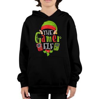 The Gamer Elf Family Matching Christmas Pajama Youth Hoodie - Thegiftio UK