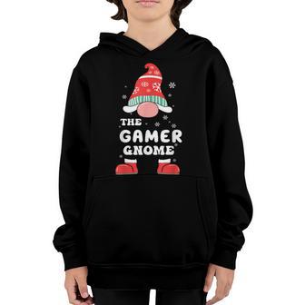 The Gamer Gnome Matching Family Christmas Pajamas Youth Hoodie - Thegiftio UK