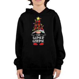 The Gamer Gnome - Matching Family Group Christmas Gnome Youth Hoodie - Thegiftio UK
