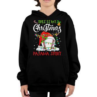 This Is My Christmas Baseball Pajama For Boys Men Women Youth Hoodie - Thegiftio UK