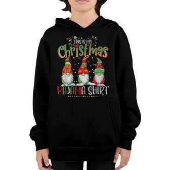 This Is My Christmas Pajama Gnomes Garden Boys Girls Youth Hoodie - Thegiftio UK