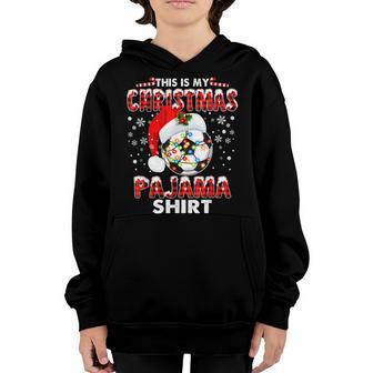 This Is My Christmas Pajama Soccer Boys Girls Kids Men Youth Hoodie - Thegiftio UK