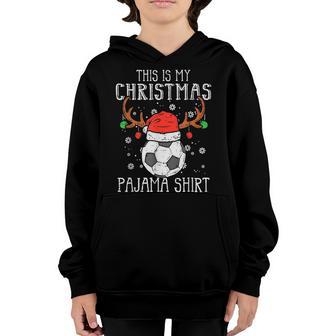 This Is My Christmas Soccer Xmas Sports Boys Girls Kid Youth Hoodie - Thegiftio UK
