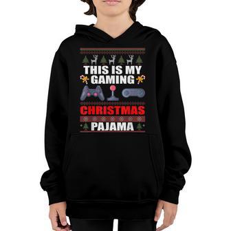 This Is My Gaming Christmas Pajama Video-Games Youth Hoodie - Thegiftio UK
