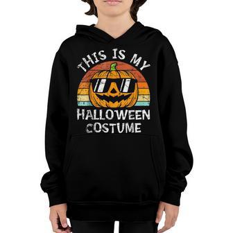 This Is My Halloween Costume Pumpkin Men Toddler Boys Kids Youth Hoodie - Thegiftio UK