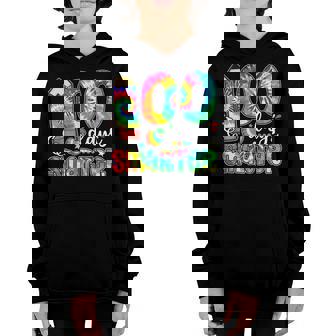 Tie Dye 100 Days Smarter Student Happy 100Th Day Of School V3 Youth Hoodie - Seseable
