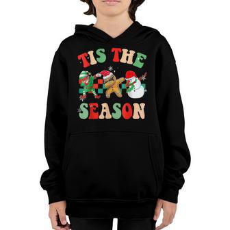 Tis The Season Christmas Funny Dabbing Friend Xmas Women Kid Youth Hoodie - Thegiftio UK