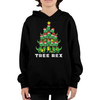 Tree Rex Dinosaurs Kids Xmas Toddler Boys Christmas Youth Hoodie - Thegiftio UK