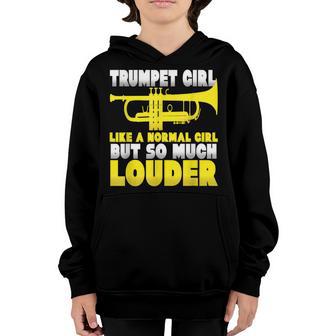 Trumpet Girl Like A Normal Girl But So Much Louder Youth Hoodie - Thegiftio UK