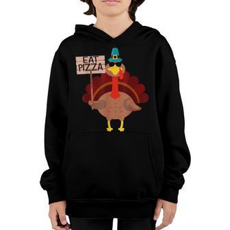 Turkey Eat Pizza Adult Vegan Kids Funny Thanksgiving Gifts V30 Youth Hoodie - Thegiftio UK