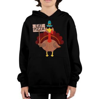 Turkey Eat Pizza Adult Vegan Kids Funny Thanksgiving Gifts V41 Youth Hoodie - Thegiftio UK