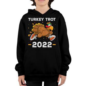 Turkey Trot 2022 Thanksgiving Turkey Trot Kids Adult Youth Hoodie - Thegiftio UK