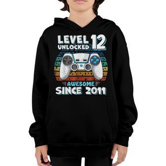 Twelve 12Yr Son Boy Funny Gamer 12Th 12 Years Old Birthday Youth Hoodie - Thegiftio UK