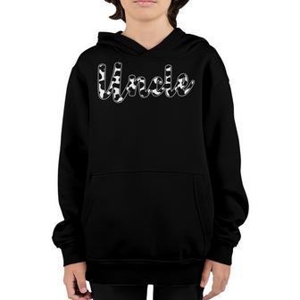 Uncle Cow Pattern Birthday Girl Boy Farm Cow Birthday Youth Hoodie - Thegiftio UK