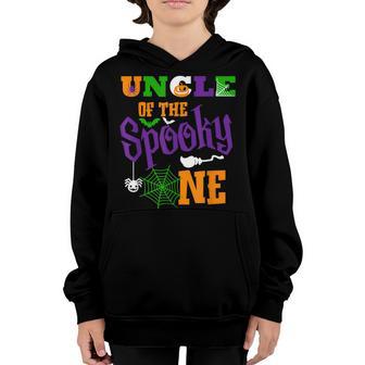 Uncle Halloween 1St Birthday Matching Family Spooky One Boy Youth Hoodie - Thegiftio UK