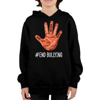 Unity Day Orange Kids 2022 Anti Bullying Love Sign Language V3 Youth Hoodie - Thegiftio UK