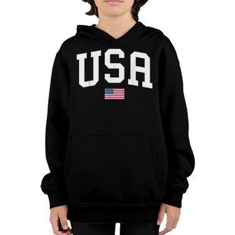 Usa T Women Men Kids Patriotic American Flag July 4Th V4 Youth Hoodie - Thegiftio UK
