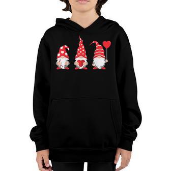 Valentines Day Gnomes Love Red Heart Women Kids Men Funny Youth Hoodie - Thegiftio UK