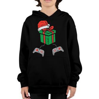 Video Game Controller Xmas Christmas Boys Kids Men Youth Youth Hoodie - Thegiftio UK