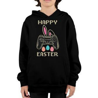 Video Game Easter Bunny Gaming Controller Gamer Boys Girls Youth Hoodie | Mazezy CA
