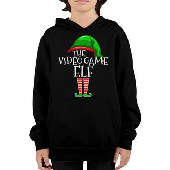 Video Game Elf Group Matching Family Christmas Gift Gamer Youth Hoodie - Thegiftio UK