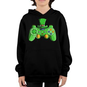 Video Game Gaming St Patricks Day Gamers For Boys Youth Hoodie - Seseable