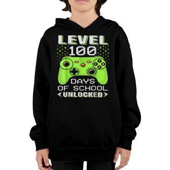 Video Gamer Student 100Th Day Teacher 100 Days Of School V3 Youth Hoodie - Thegiftio UK